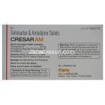 クレサール　Cresar AM、アムロジピン5mg／　テルミサルタン40mg　箱裏情報